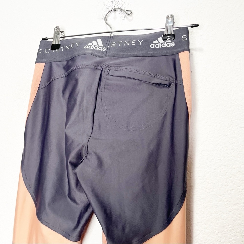 Adidas x Stella McCartney Run Tights Leggings Mesh Zipper - Picture 7 of 10